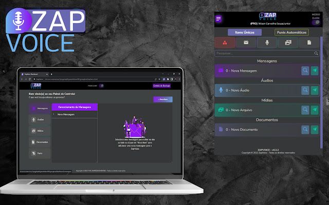 A Ferramenta Poderosa para Otimizar seu Atendimento no WhatsApp Web 2 - ferramenta dos top afiliados - Vale a Pena? Zap Voice para descktop e mobile darkmode