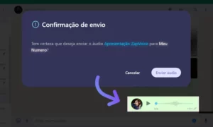 Envio de audio - zap voice - Vale a Pena?
